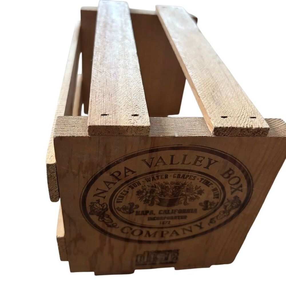 Napa Valley Box Company Compact Disc CD Crate